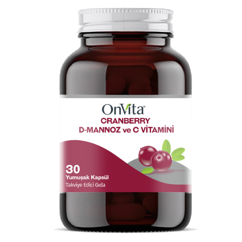 Cranberry D-Mannoz ve C Vitamini 30 Yumuşak Kapsül