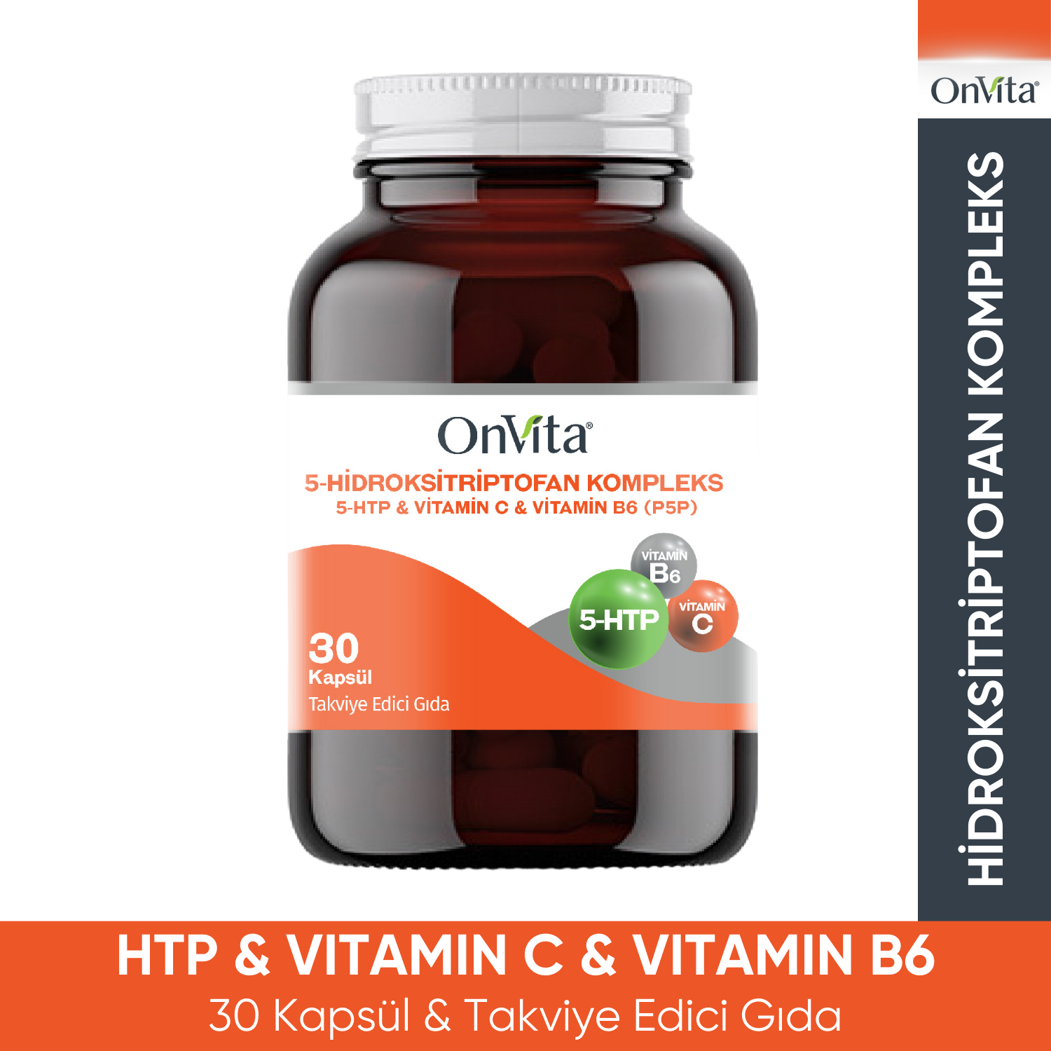 5-HTP, Hidroksitriptofan Kompleks 30 Kapsül