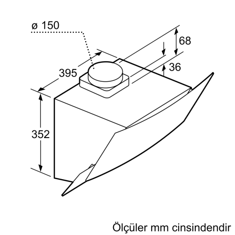 Profilo DVE6G520 Duvar Tipi Davlumbaz