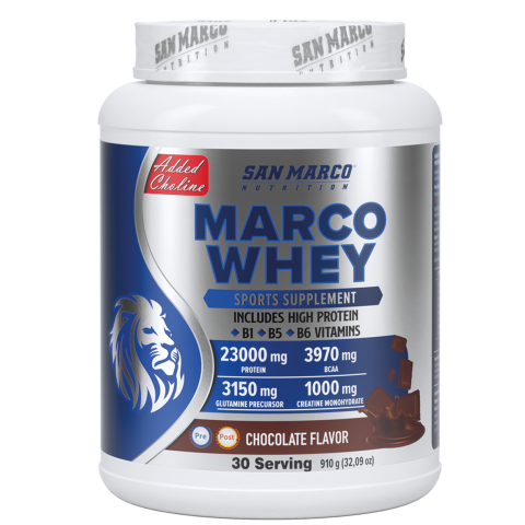 Sanmarco Marco Whey Protein Tozu Çikolata Aromalı 910 Gr