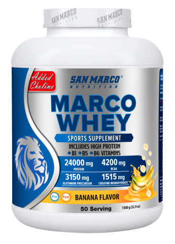 Sanmarco Marco Whey Protein Tozu Muz Aromalı 1500 Gr