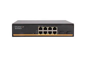 8 Port 10/100 /1000M POE Port+2 Port SFP Fiber Port (150 Watt), Tak-Çalıştır Gigabit PoE Network Switch