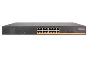 16 Port 10/100 /1000M POE port+2 Port SFP Fiber Port (300 Watt)