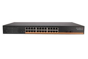 24 Port 10/100 /1000M POE Port+2 Port SFP Fiber Port (400 Watt)