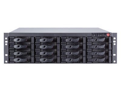 128 Kanal 384Mbps 16xSata Hot-Swap 3U Ultra 4K H265 RAID NVR