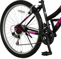 Trendbisiklet Mistral 26 Jant Kadın Dağ Bisikleti, 21 Vİtes Micro Shift, Siyah-Fuşya