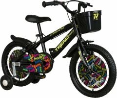 Trendbisiklet Bmx Black 16 Jant Çocuk Bisikleti, 4-6 Yaş Siyah-Neon Sarı