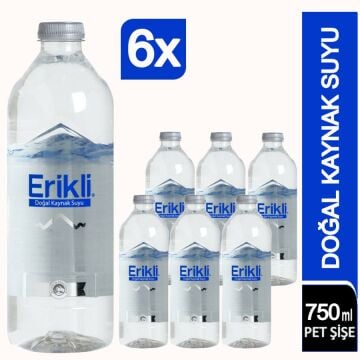 Erikli Premium Pet Su 6 × 750 ML