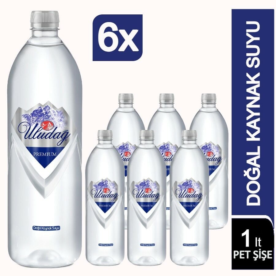 Uludağ Premium Kaynak Suyu Pet 6×1 L