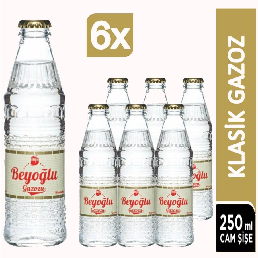 Beyoğlu Klasik Doğal Zengin Mineralli Gazlı İçecek 6x250 ml