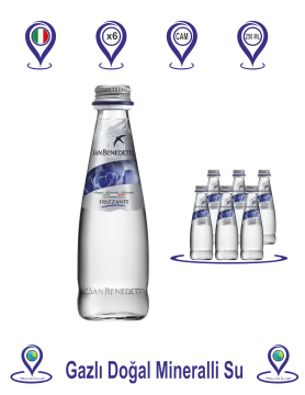 San Benedetto Maden Suyu Cam Şişe 6x250ml