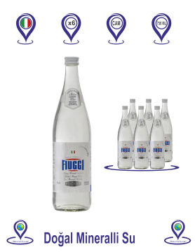Fiuggi Doğal Kaynak Suyu Cam Şişe 750 ML X 6