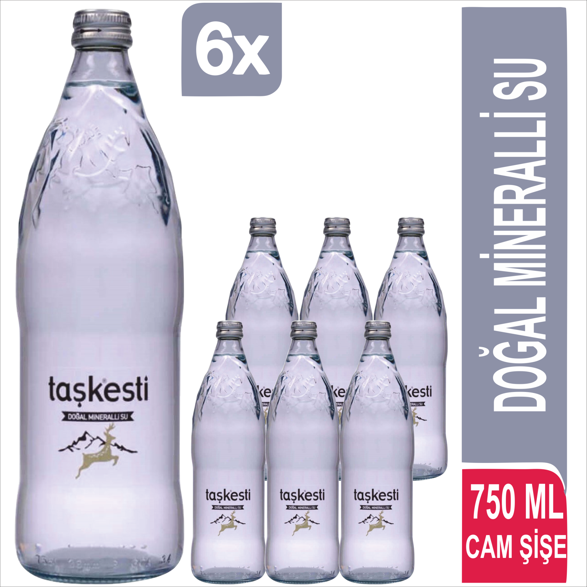 TAŞKESTİ Doğal Mineralli Su 6 x 750 ML