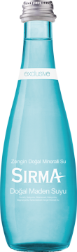 Sırma Exclusive Doğal Maden Suyu Cam 330 ML X 6 Adet