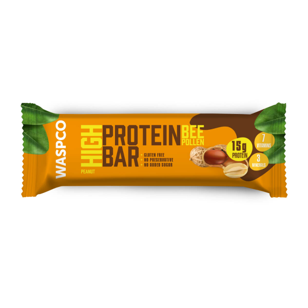 WASPCO Yer Fıstıklı Yüksek Protein Bar 50gr