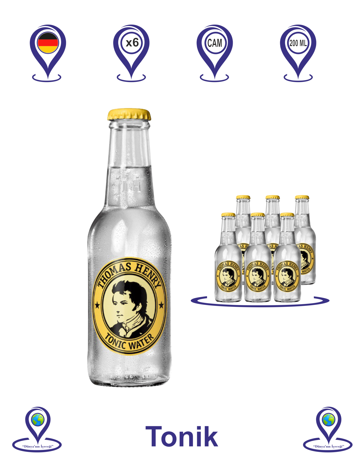 Thomas Henry Tonic 200 ML x 6
