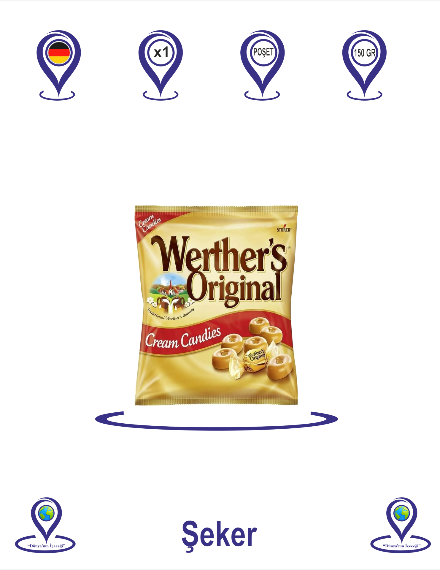 Storck Werther's Original Cream Candies 150 gr