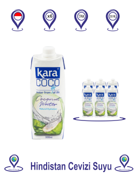 Kara Coco Hindistan Cevizi Suyu 330 ML x 6