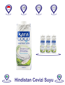 Kara Coco Hindistan Cevizi Suyu 1000 ML X 6