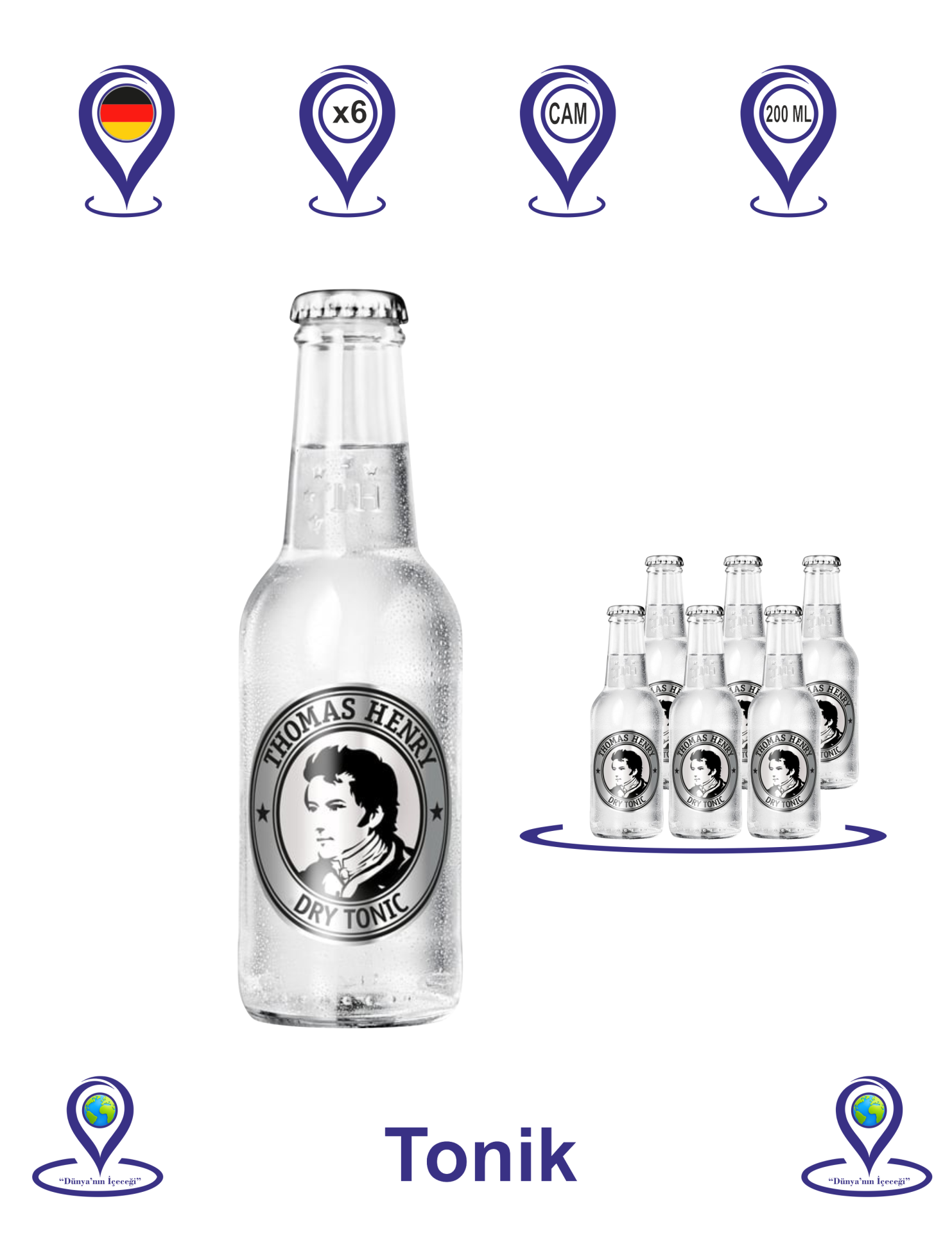 Thomas Henry Dry Tonik 200 ML X 6