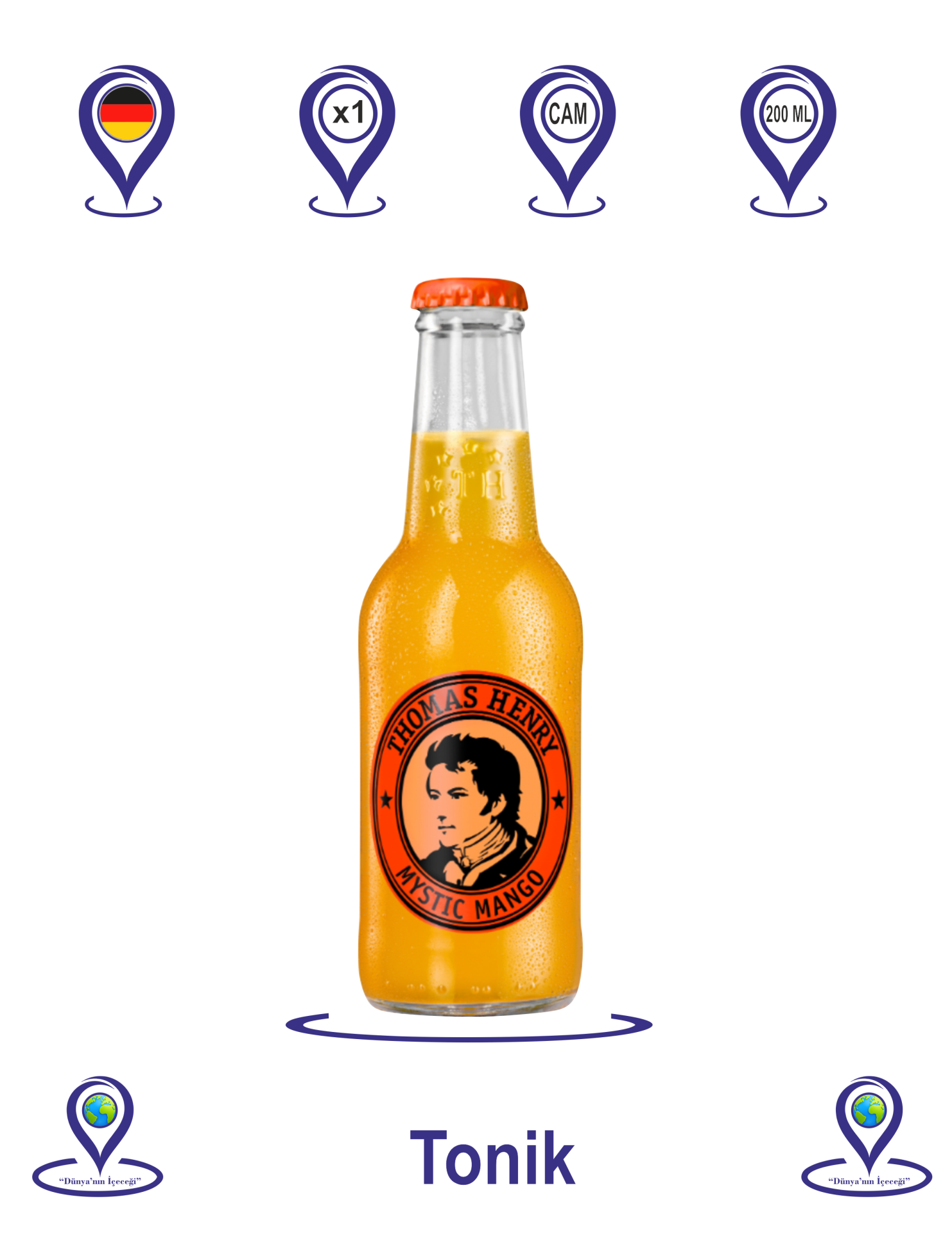 Thomas Henry Mistik Mango 200 ML