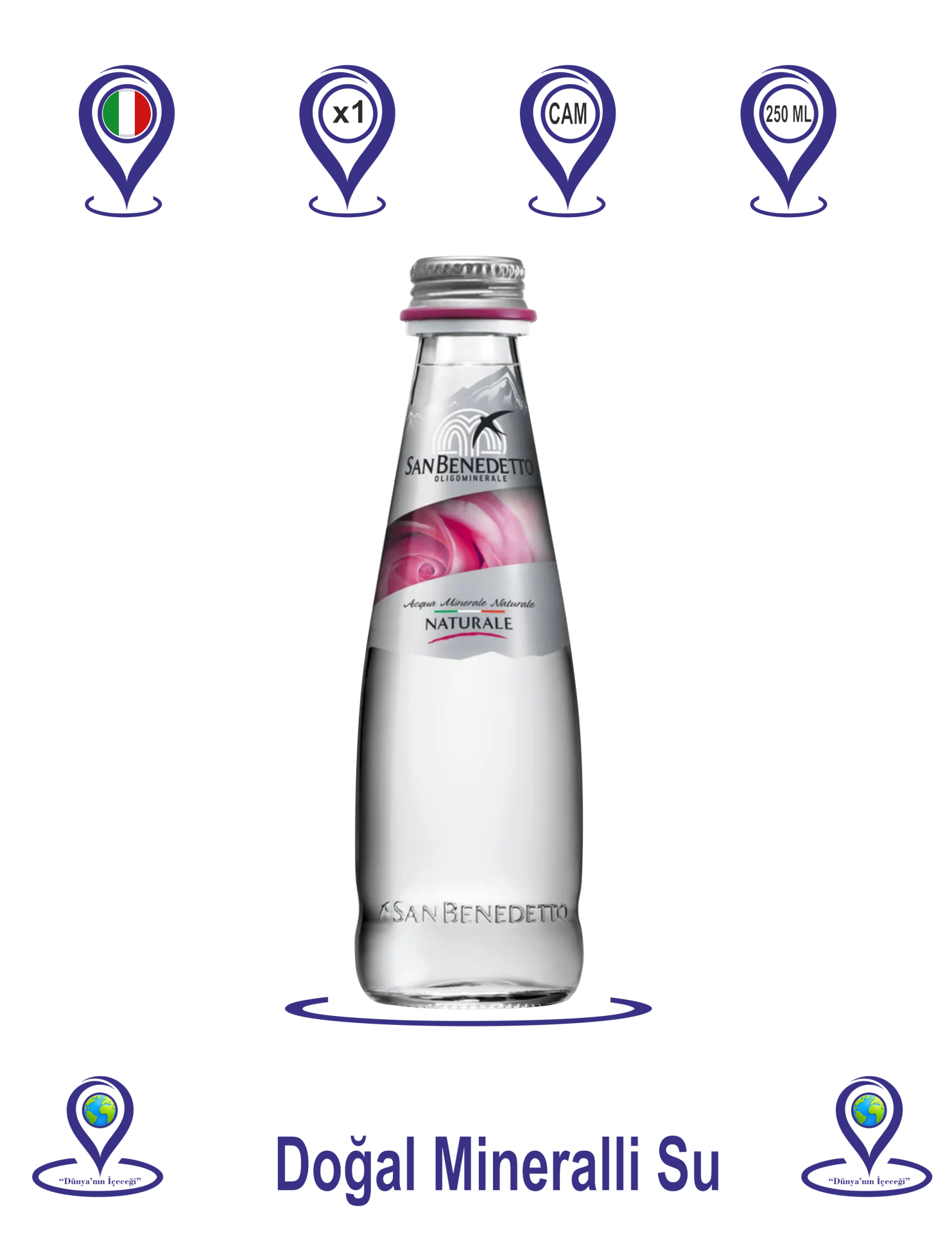 San Benedetto Doğal Mineralli Su 250 ML