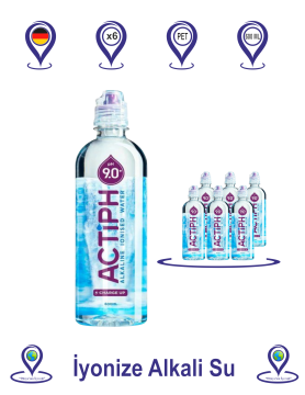 Actiph Alkali İyonize Su Sporcu Kapak Pet 600 ML X 6