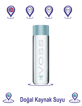 Voss Doğal Kaynak Suyu Pet 500 ML
