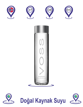 Voss Doğal Kaynak Suyu Cam 800 ML