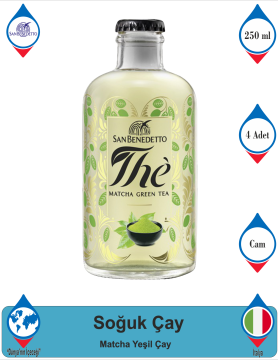 SAN BENEDETTO Yeşil Çay Aromalı Doğal Mineralli İçecek 250 ML x 4