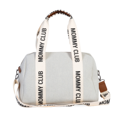 Mommy Club Bag, Kanvas Gri