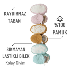 Mama Yoyo Kadife Patik, Mint (27-29 Numara)