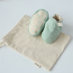 Mama Yoyo Kadife Patik, Mint (18-20 Numara)