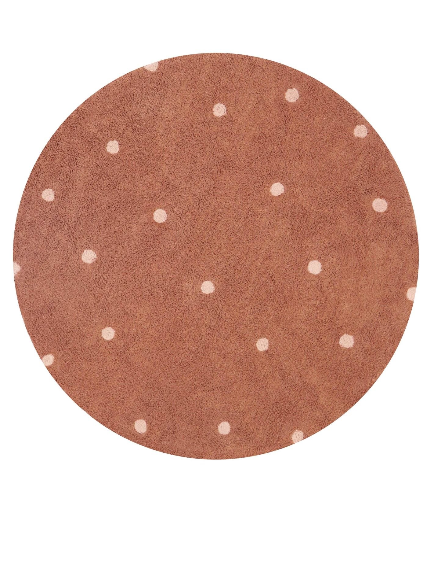 Halı, Round Dot Chestnut