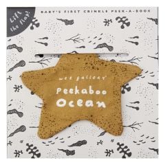 Wee Galery Cloth Book, Peekaboo Ocean