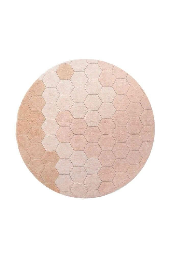 Halı, Round Honeycomb Rose