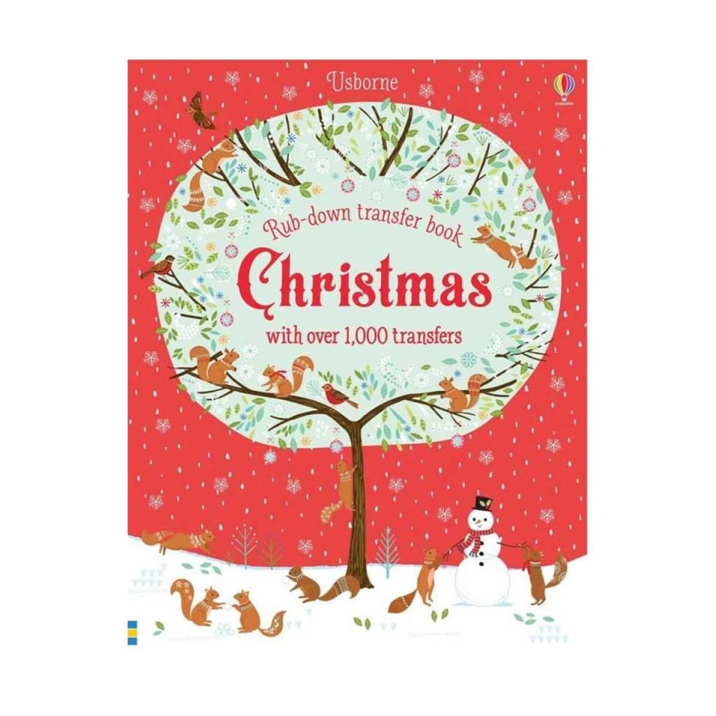 Rub Down Transfer Books: Christmas