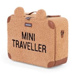 Mini Traveller Valiz Kanvas, Teddy Kahve