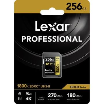 Professional 256GB 1800x SDXC UHS-II SD Hafıza Kartı