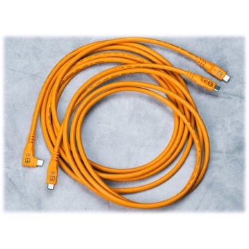 Tether Pro Optima 10G USB-C to USB-C 3m Dik Açılı Bağlantı Kablosu