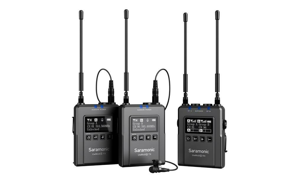 Uw-Mic9s Kit 2 (TX+TX+RX) Kablosuz Mikrofon Sistemi
