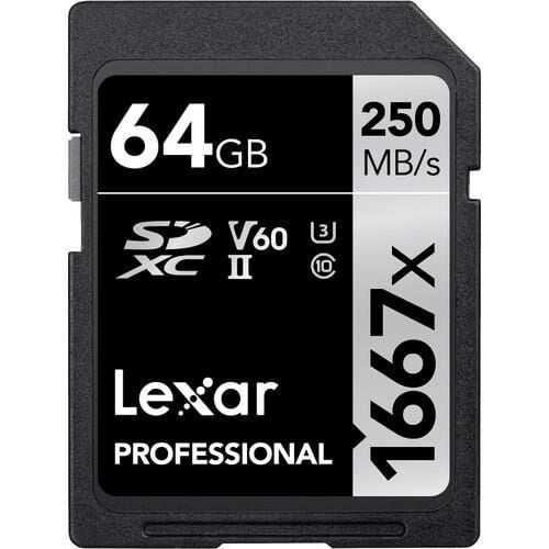 Professional 64GB 1667x SDXC UHS-II SD Hafıza Kartı