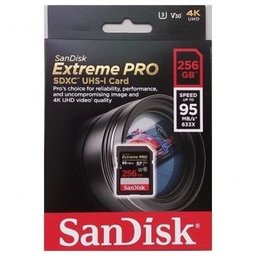 256GB Extreme Pro SDXC UHS-I SD Hafıza Kartı