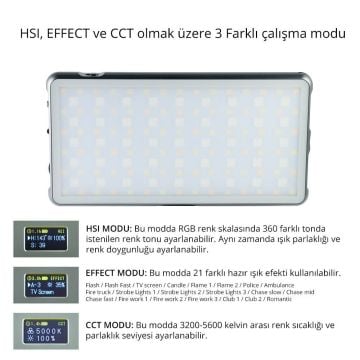 Pro-S21 RGB Led Video Işık