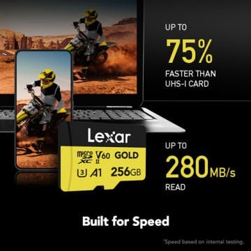 256GB 280 mb/s Gold Serisi Micro SD Hafıza Kartı