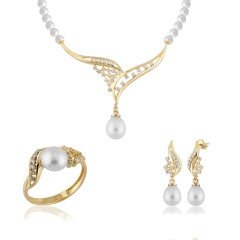 14K Defne İnci Set