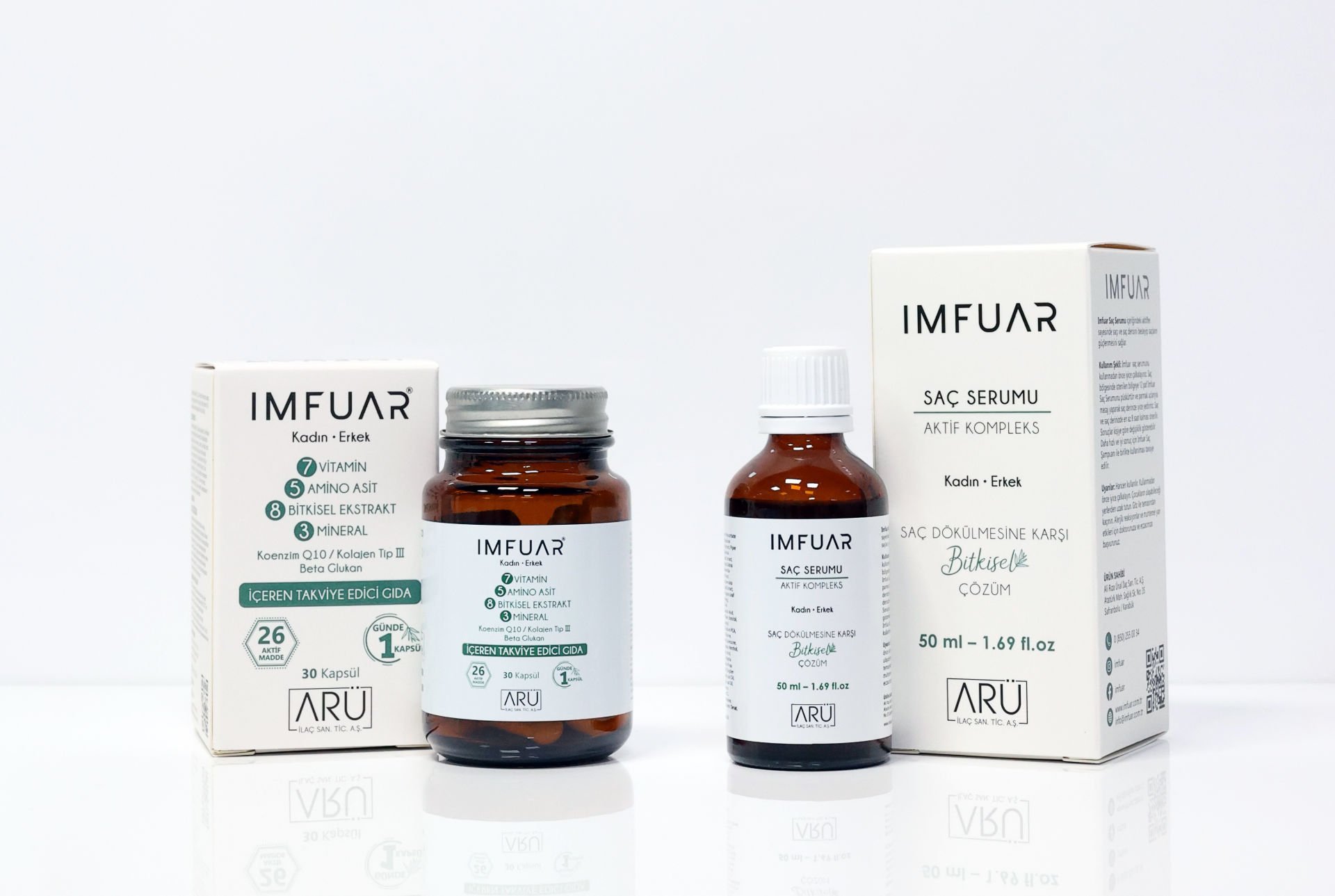 IMFUAR SAÇ SERUMU + IMFUAR SAÇ-TIRNAK-CİLT KAPSÜL