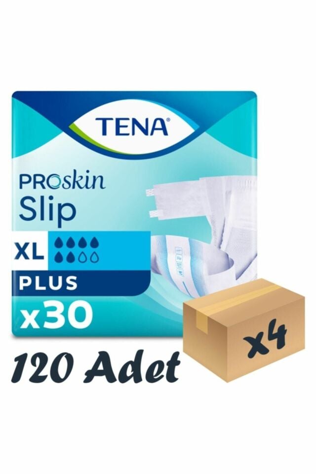 Proskin Slip Plus Bel Bantlı Hasta Bezi, En Büyük Boy (xl), 6 Damla, 30'lu 4 Paket 120 Adet