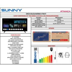 Sunny 55'' 139 Ekran Uydu Alıcılı 4K Ultra HD webOS Smart LED TV