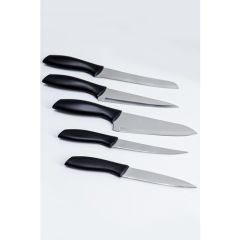 Cooker CKR2870 Akrilik Plastik Standlı 6 Parça Bıçak Seti Siyah